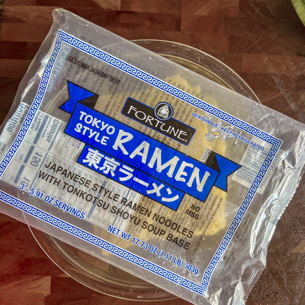 A 17 ounce package of Ramen.